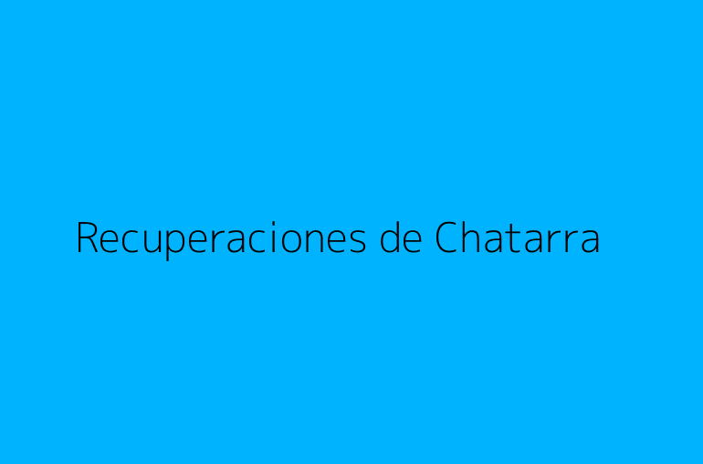 Recuperaciones de Chatarra